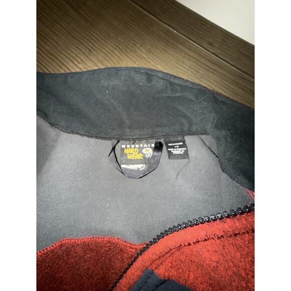 Mountain Hardware Jacket Mens L Schoeller Nano Sphere Red Soft Shell Fleece - Picture 3 of 8